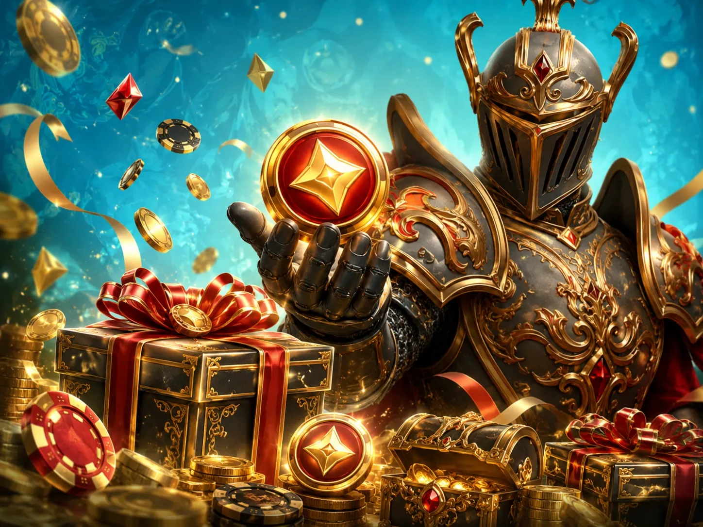 Golden knight bonus treasure gifts and casino rewards