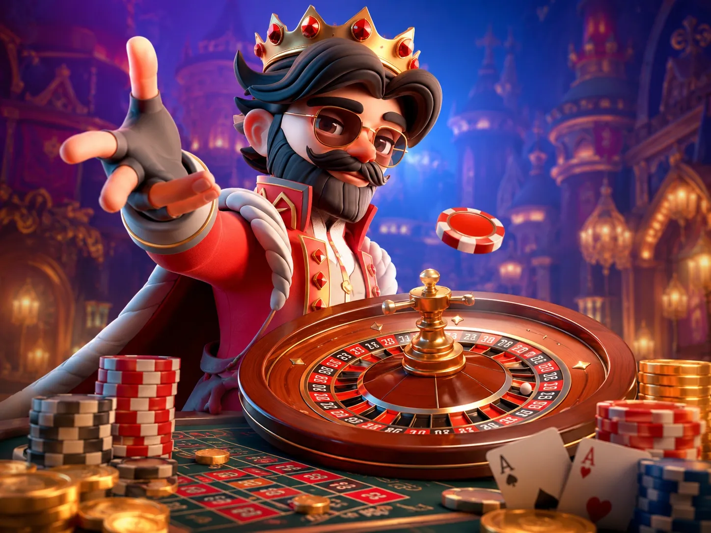 Royal casino roulette table scene